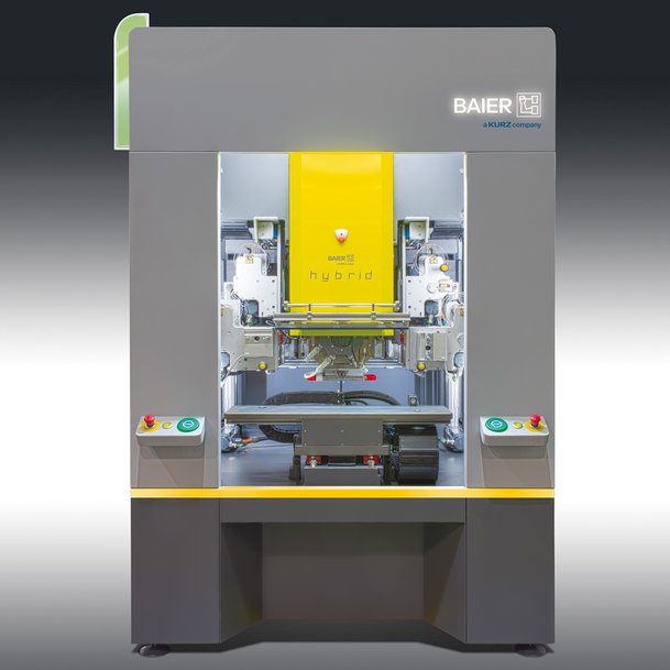 Hybrid machine for hot stamping and digital printing